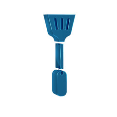 Blue Fly swatter icon isolated on transparent background.