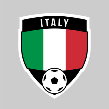 Shield Football Team Badge of Italy