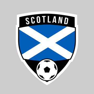 Shield Football Team Badge of Scotland