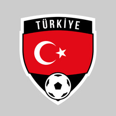 Shield Football Team Badge of Turkiye