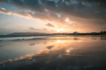 A beautiful sunset seascape