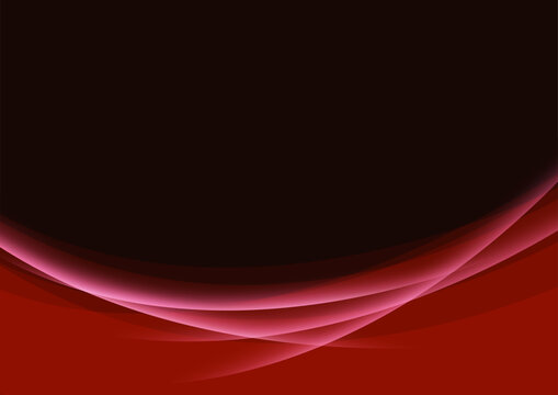 赤のダークな抽象ウェーブ背景