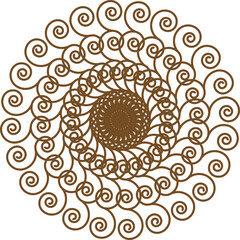  beautiful mandala with vector design