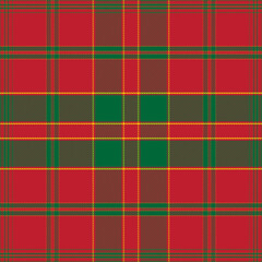 Plaid Chrismas Pattern, In Red and Green Seamless Scottish Tartan, For Fabric Textile or Digital Paper Download