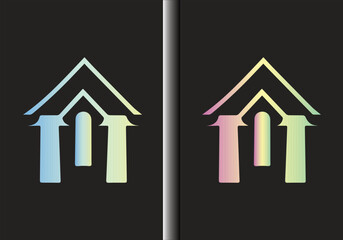 House logo design vector template. Editable vectors. Icon symbol vector EPS 10.