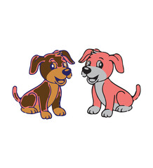 Two dogs design