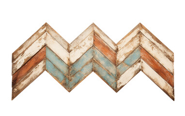Distressed Painted Chevron Sign