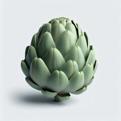 Obraz premium Artichoke&nbsp; Fresh Vegetable Isolated on White Background