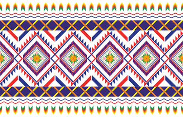 Ethnic geometric design.Ethnic pattern in tribal, folk embroidery abstract art. ornament print. Ethnic Design for wallpaper,carpet, clothing, fashion, fabric.