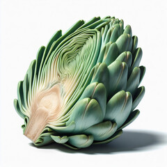 Obraz premium Artichoke&nbsp; Fresh Vegetable Isolated on White Background