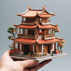 Miniature Chinese House 
