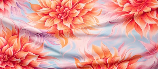 Floral pattern with creative art unique style and high clarity for digital prints on sarees suits kurtis and more