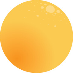 golden full moon gradient Flat design