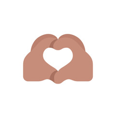 Heart Hands: Medium-Skin Tone