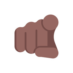 Index Pointing at the Viewer: Medium-Dark Skin Tone