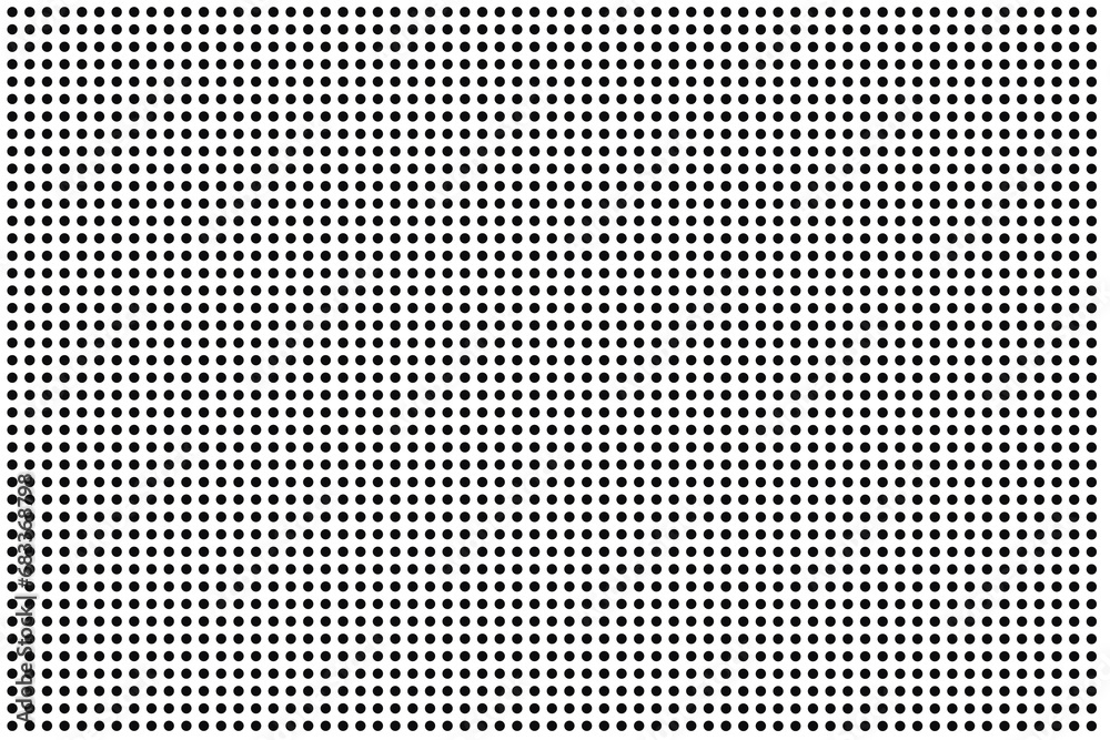 Poster black  dots pattern on white