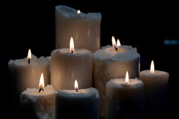 burning candles