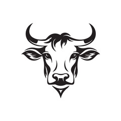 Cow in cartoon, doodle style. Isolated 2d vector illustration in logo, icon style, Eps 10. AI Generative