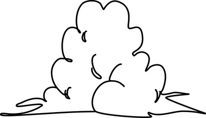 Hand drawn cloud