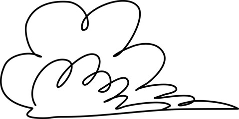 Hand drawn cloud