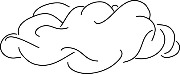 Hand drawn cloud