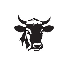 Cow in cartoon, doodle style. Isolated 2d vector illustration in logo, icon style, Eps 10. AI Generative