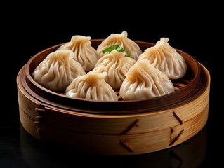 Steamed dumplings Isolated on background, Fresh Tasty Food, Dimsum, Bun, Chinese Traditional Food