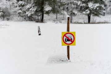 it is forbidden to wash cars