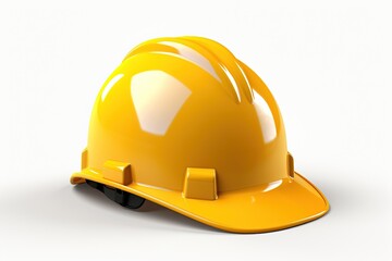 yellow helmet isolated
