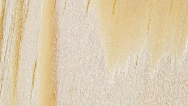 Wood, processed wooden board, tree structure background close-up, rotating, turning, close-up macro, top view