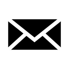 mail icon on black