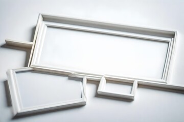 Fototapeta premium silver picture frame