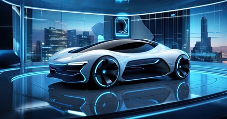 Futuristic sports car
