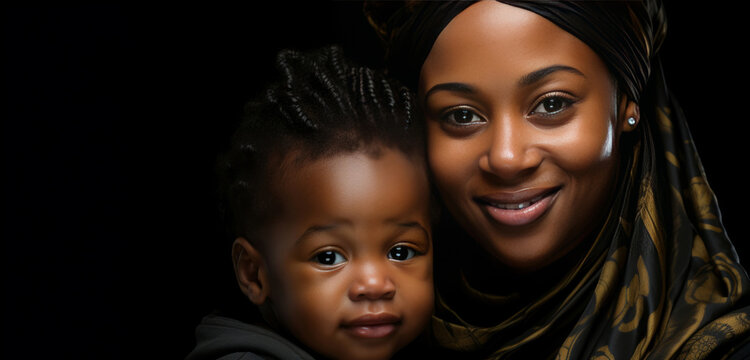 Love, Relax And Mother And Baby On Background With Hug For Family, Happy And Lifestyle Together. Smile, Support And Trust With Portrait Of Mom And Child In Studio At Home For Care, Youth And Happines