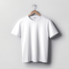 White t-shirt mockup. 
