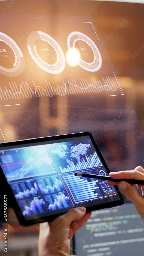 Poster Financial Data Analyst using Analytics Dashboard