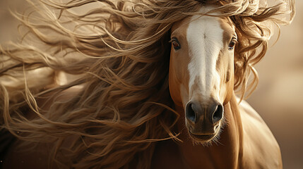 portrait of a horse HD 8K wallpaper Stock Photographic Image 