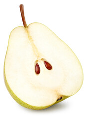 Half pear natural clipping path