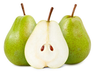 Pears half macro studio photo