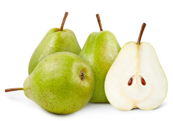 Pears isolated on white background