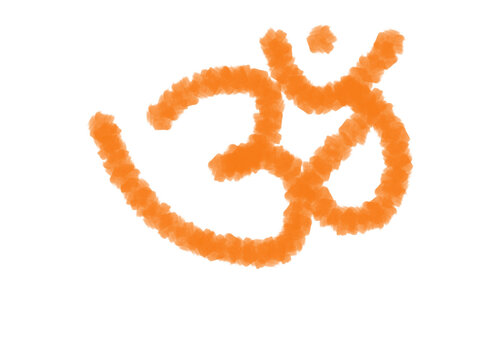 Om symbol of hindu god represents lord shiva. It has divine meaning to this universe.