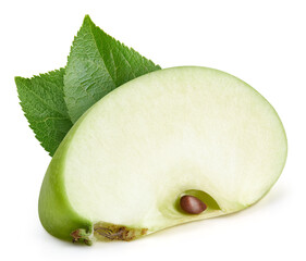 Taste apple with clipping path