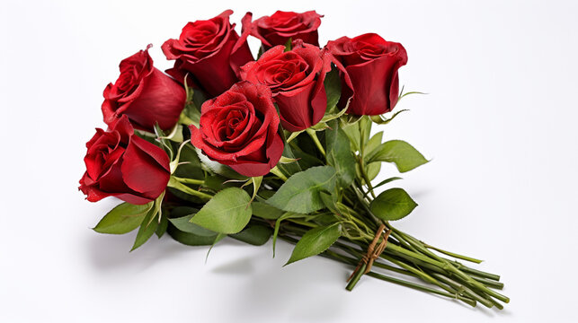 bouquet of red roses HD 8K wallpaper Stock Photographic Image 