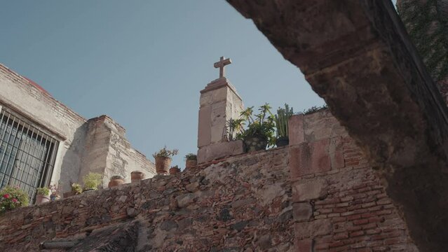 Inside Templo y Exconvento de la Santa Cruz Church Santiago de Quer&eacute;taro, Mexico