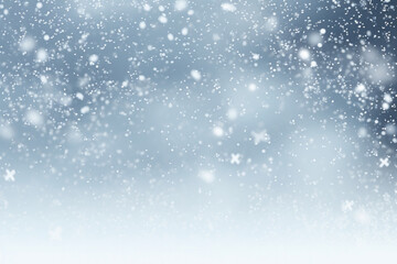 Silver abstract snow falling background