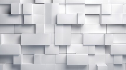 Sculpted Sophistication in Marble White. Tiles arranged to create a Natural Stone wall. 3D, Textured Background formed from Polished blocks, Blurred Background, Geometric Surface Wavy Background.