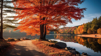 Colorful autumn landscapes.