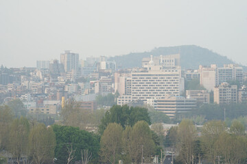 Fototapeta na wymiar the scenery of Seoul in Korea