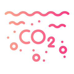 ocean acidification gradient icon