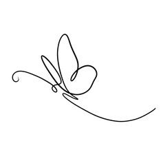 LinearElegance: Contemporary Line Art Icon Set : BUTTERFY